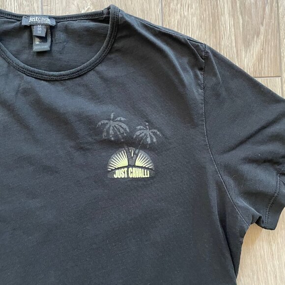 just Cavalli | 00s Palm Tree Tee Shirt - Picture 2 of 8